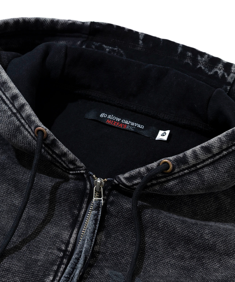 go slow caravan(ゴースローキャラバン) |MIX FAB ルーズ ZIPパーカー HARD WASH (MENS)