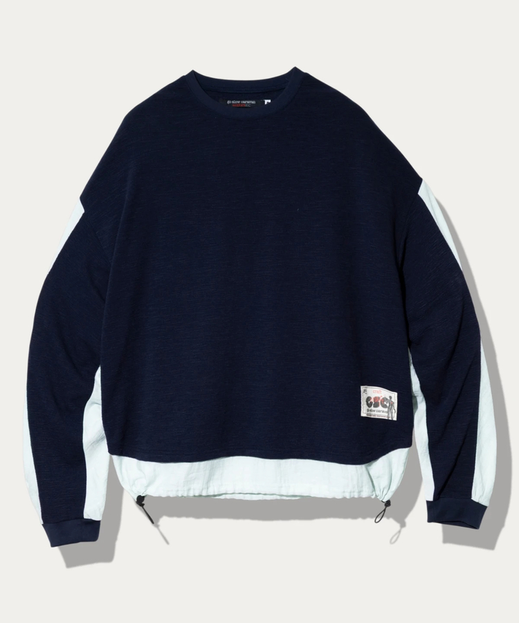 go slow caravan(ゴースローキャラバン) |MIX FAB 変形タックロングスリーブ TEE (MENS)