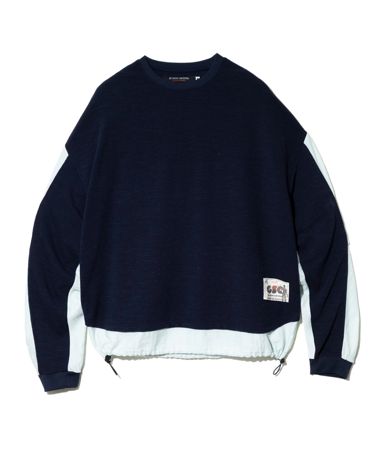 go slow caravan(ゴースローキャラバン) |MIX FAB 変形タックロングスリーブ TEE (MENS)