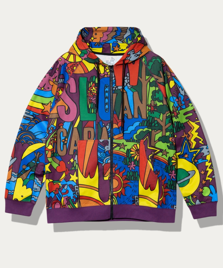 go slow caravan(ゴースローキャラバン) |ドットテックニットZIP フーディー (MENS)