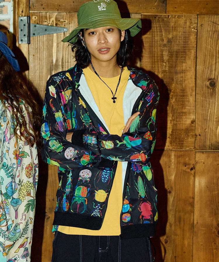 go slow caravan(ゴースローキャラバン) |ドットテックニットZIP フーディー (MENS)