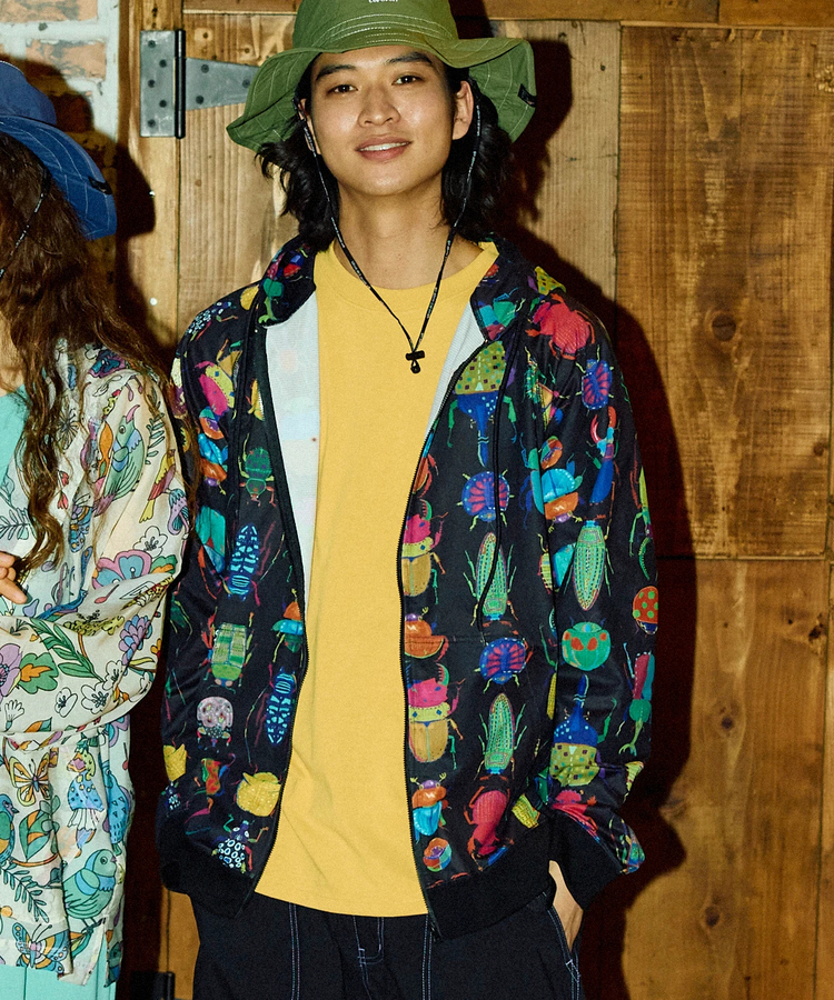 go slow caravan(ゴースローキャラバン) |ドットテックニットZIP フーディー (MENS)