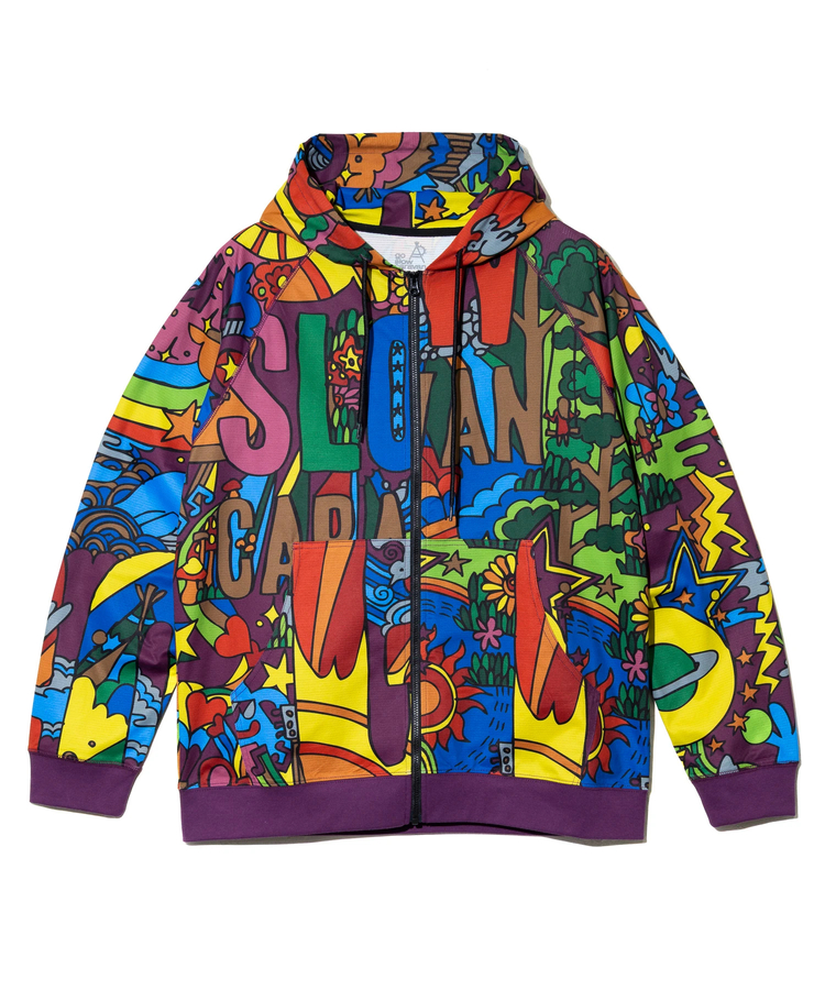 go slow caravan(ゴースローキャラバン) |ドットテックニットZIP フーディー (MENS)