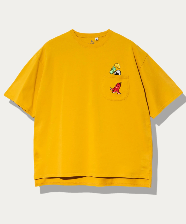 go slow caravan(ゴースローキャラバン) |シリコンバイオ 色々ポケット刺繍 ゆったり TEE (MENS/WOMENS)