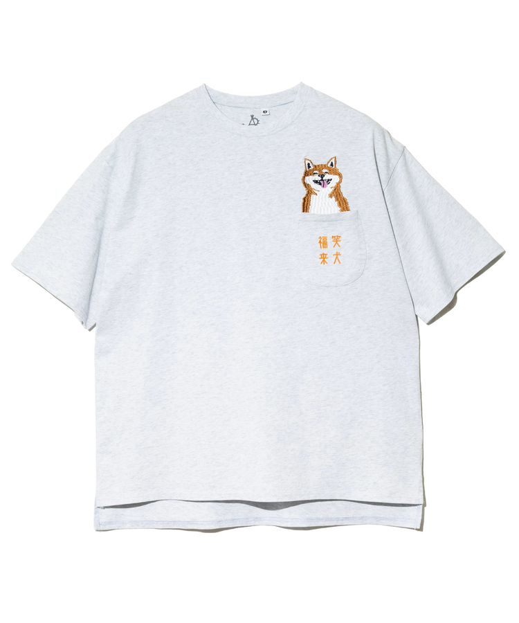 go slow caravan(ゴースローキャラバン) |シリコンバイオ 色々ポケット刺繍 ゆったり TEE (MENS/WOMENS)