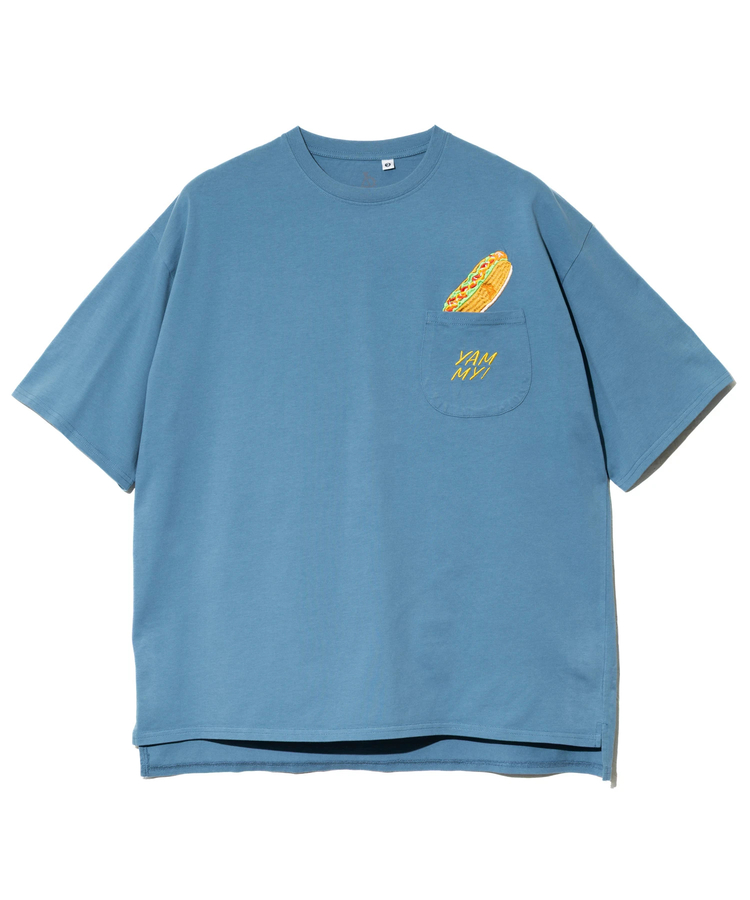 go slow caravan(ゴースローキャラバン) |シリコンバイオ 色々ポケット刺繍 ゆったり TEE (MENS/WOMENS)