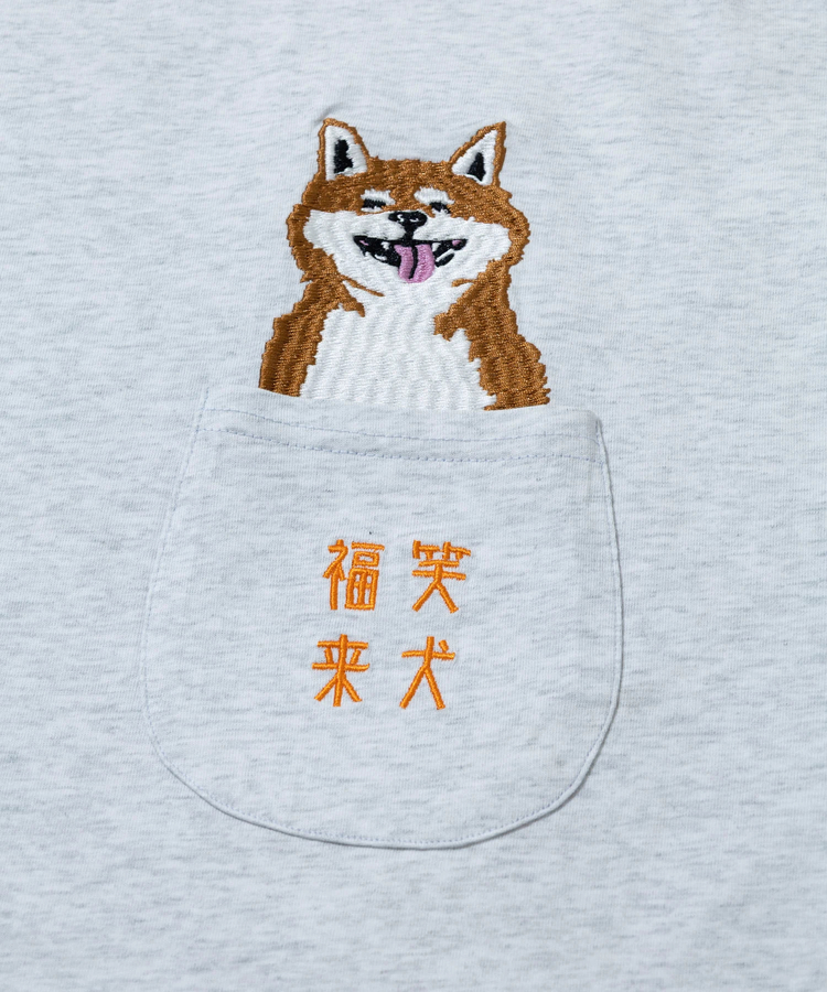 go slow caravan(ゴースローキャラバン) |シリコンバイオ 色々ポケット刺繍 ゆったり TEE (MENS/WOMENS)