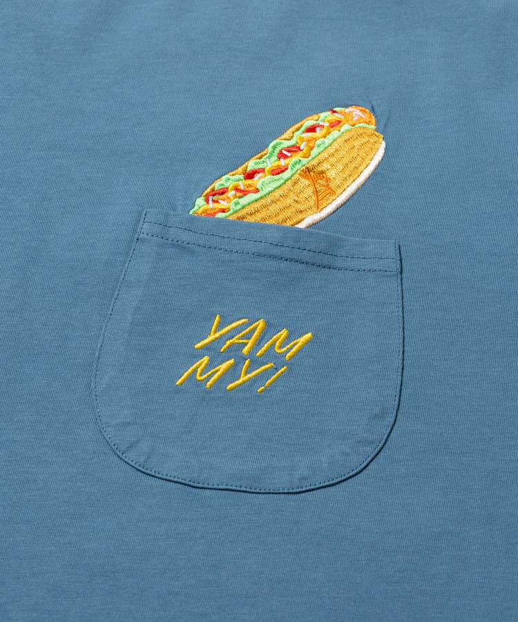 go slow caravan(ゴースローキャラバン) |シリコンバイオ 色々ポケット刺繍 ゆったり TEE (MENS/WOMENS)