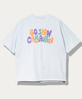 go slow caravan(ゴースローキャラバン) |シリコンバイオ ヒッピーロゴ ゆったり TEE (MENS)