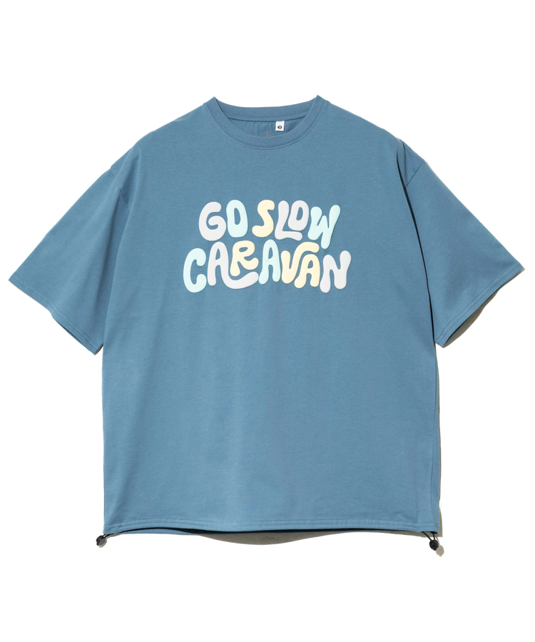go slow caravan(ゴースローキャラバン) |シリコンバイオ ヒッピーロゴ ゆったり TEE (MENS)