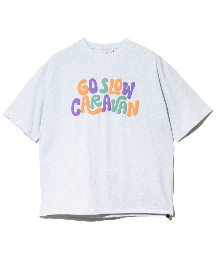 go slow caravan(ゴースローキャラバン) |シリコンバイオ ヒッピーロゴ ゆったり TEE (MENS)