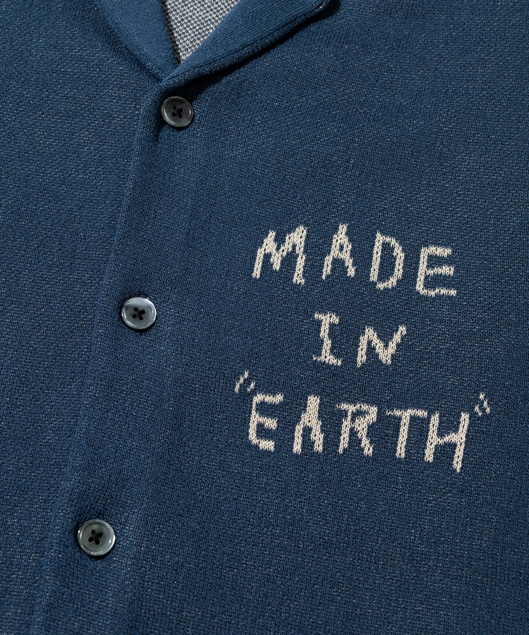 go slow caravan(ゴースローキャラバン) |JQニット ドライタッチシャツ 地球からつれてこられた猫 (MENS)