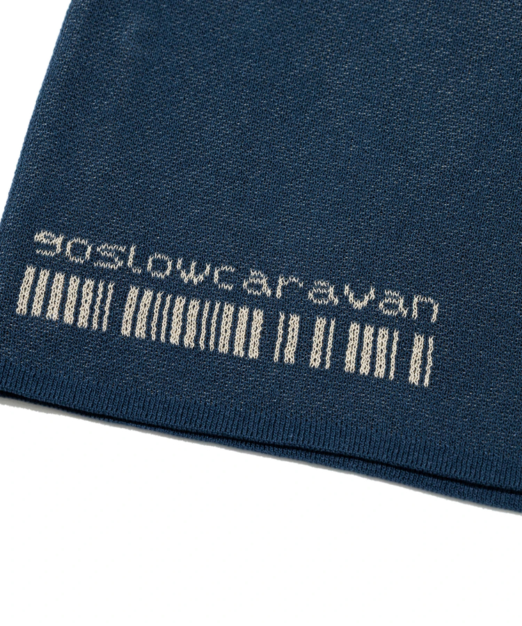 go slow caravan(ゴースローキャラバン) |JQニット ドライタッチシャツ 地球からつれてこられた猫 (MENS)