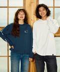 go slow caravan(ゴースローキャラバン) |USA/C スクエアLOGOバックプリント ロングスリーブTEE (MENS)