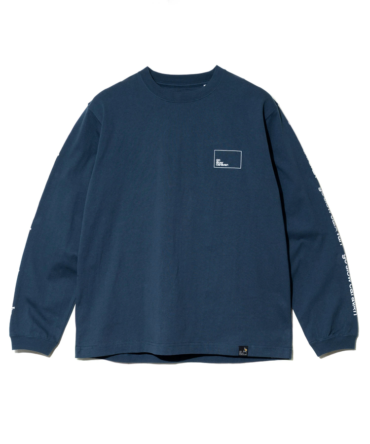 go slow caravan(ゴースローキャラバン) |USA/C スクエアLOGOバックプリント ロングスリーブTEE (MENS)