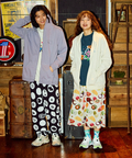 go slow caravan(ゴースローキャラバン) |USA/C スクエアLOGOバックプリント ZIPフーディー (MENS/WOMENS)