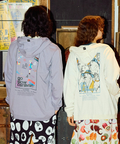 go slow caravan(ゴースローキャラバン) |USA/C スクエアLOGOバックプリント ZIPフーディー (MENS/WOMENS)