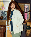 go slow caravan(ゴースローキャラバン) |USA/C スクエアLOGOバックプリント ZIPフーディー (MENS/WOMENS)