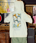 go slow caravan(ゴースローキャラバン) |USA/C スクエアLOGOバックプリント ZIPフーディー (MENS/WOMENS)