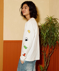 go slow caravan(ゴースローキャラバン) |USA/C お弁当柄 ロングスリーブ TEE (MENS)