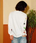 go slow caravan(ゴースローキャラバン) |USA/C お弁当柄 ロングスリーブ TEE (MENS)