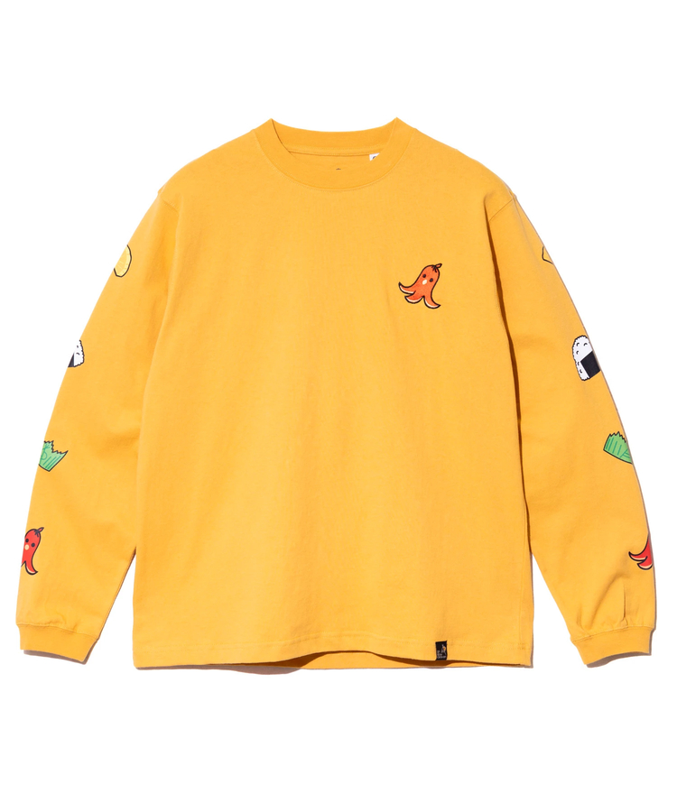 go slow caravan(ゴースローキャラバン) |USA/C お弁当柄 ロングスリーブ TEE (MENS)