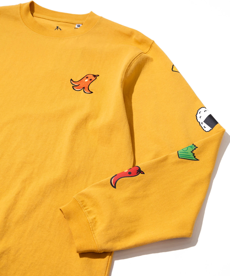 go slow caravan(ゴースローキャラバン) |USA/C お弁当柄 ロングスリーブ TEE (MENS)