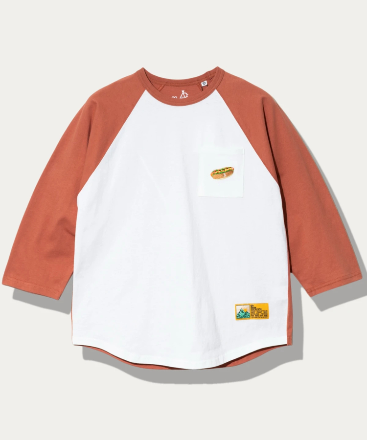 go slow caravan(ゴースローキャラバン) |USA/C 色々刺繍 8分袖 BB TEE (MENS)