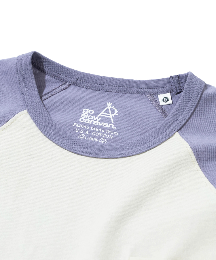 go slow caravan(ゴースローキャラバン) |USA/C 色々刺繍 8分袖 BB TEE (MENS)