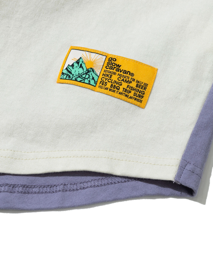 go slow caravan(ゴースローキャラバン) |USA/C 色々刺繍 8分袖 BB TEE (MENS)