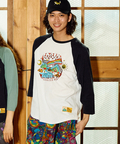 go slow caravan(ゴースローキャラバン) |USA/C gsc WORLD 8分袖 BB TEE (MENS/WOMENS)