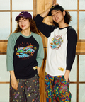go slow caravan(ゴースローキャラバン) |USA/C gsc WORLD 8分袖 BB TEE (MENS/WOMENS)