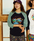 go slow caravan(ゴースローキャラバン) |USA/C gsc WORLD 8分袖 BB TEE (MENS/WOMENS)