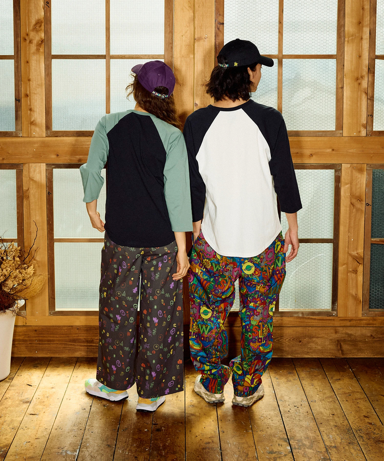 go slow caravan(ゴースローキャラバン) |USA/C gsc WORLD 8分袖 BB TEE (MENS/WOMENS)