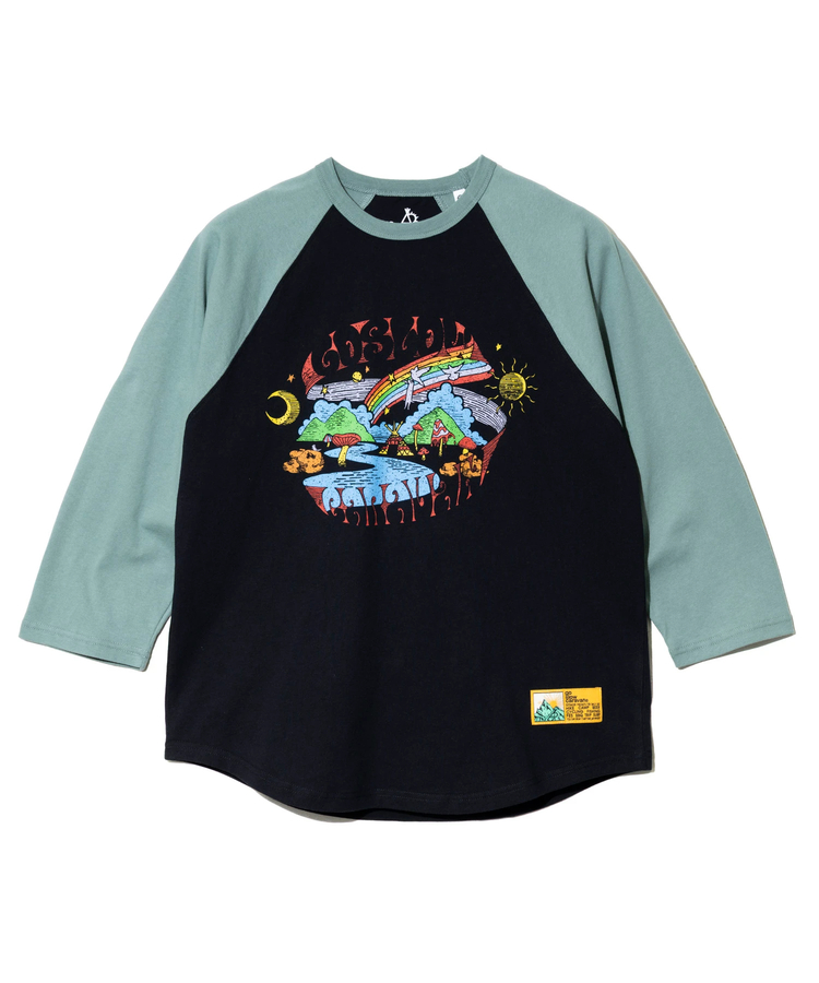 go slow caravan(ゴースローキャラバン) |USA/C gsc WORLD 8分袖 BB TEE (MENS/WOMENS)