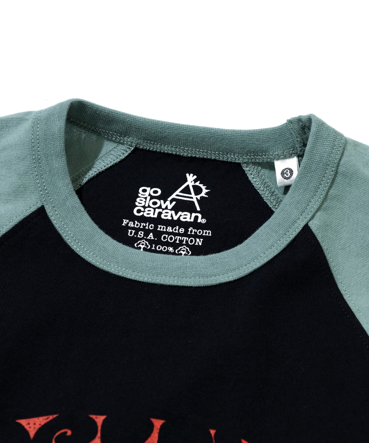 go slow caravan(ゴースローキャラバン) |USA/C gsc WORLD 8分袖 BB TEE (MENS/WOMENS)