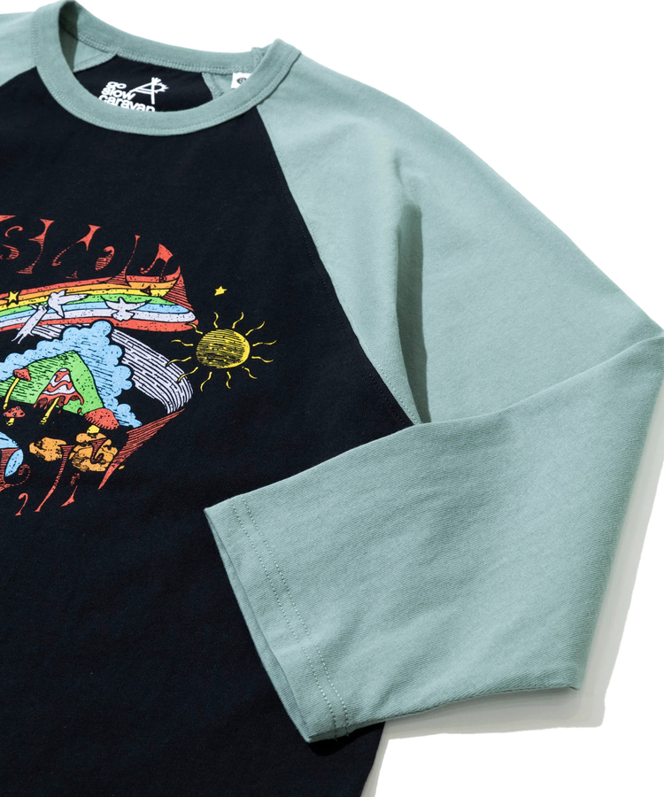 go slow caravan(ゴースローキャラバン) |USA/C gsc WORLD 8分袖 BB TEE (MENS/WOMENS)