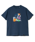 go slow caravan(ゴースローキャラバン) |USA/C フラワー刺繍 LOGO TEE (MENS/WOMENS)