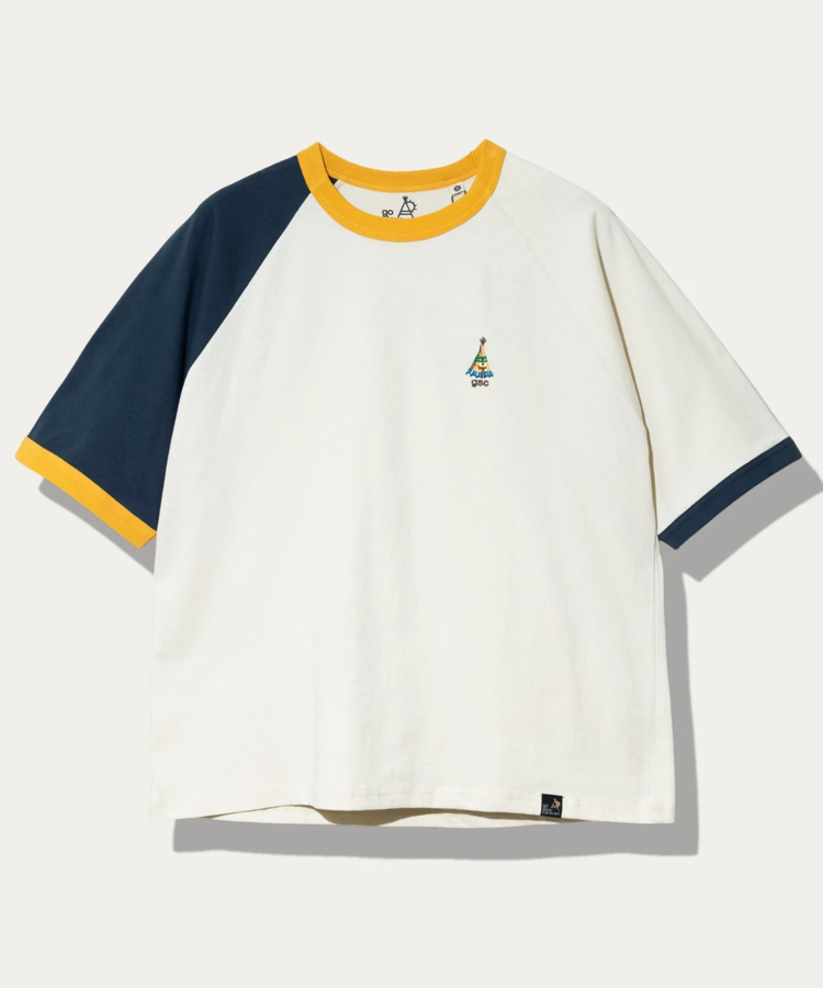 go slow caravan(ゴースローキャラバン) |USA/C ラグランリンガーゆったりTEE (MENS/WOMENS)
