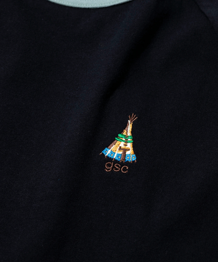 go slow caravan(ゴースローキャラバン) |USA/C ラグランリンガーゆったりTEE (MENS/WOMENS)