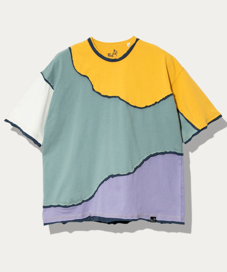 go slow caravan(ゴースローキャラバン) |USA/C CRAZY 歪み ゆったりTEE (MENS/WOMENS)