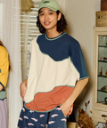 go slow caravan(ゴースローキャラバン) |USA/C CRAZY 歪み ゆったりTEE (MENS/WOMENS)