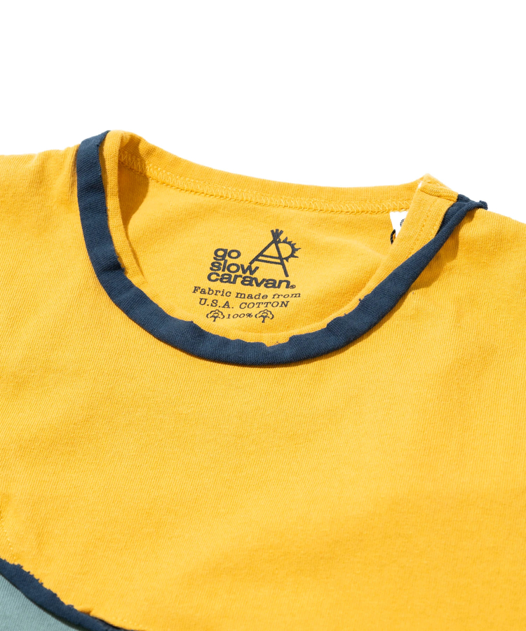 go slow caravan(ゴースローキャラバン) |USA/C CRAZY 歪み ゆったりTEE (MENS/WOMENS)