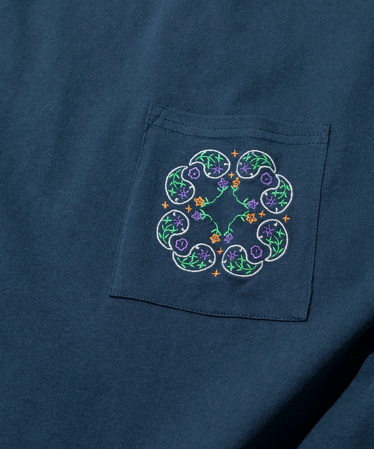 go slow caravan(ゴースローキャラバン) |USA/C ペイズリー ゆったり TEE (MENS/WOMENS)