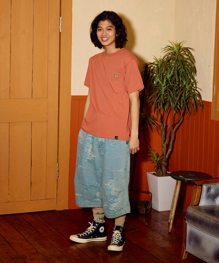 go slow caravan(ゴースローキャラバン) |USA/C 色々刺繍 PKT TEE (MENS/WOMENS)