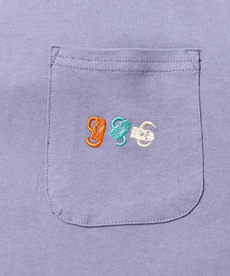 go slow caravan(ゴースローキャラバン) |USA/C 色々刺繍 PKT TEE (MENS/WOMENS)