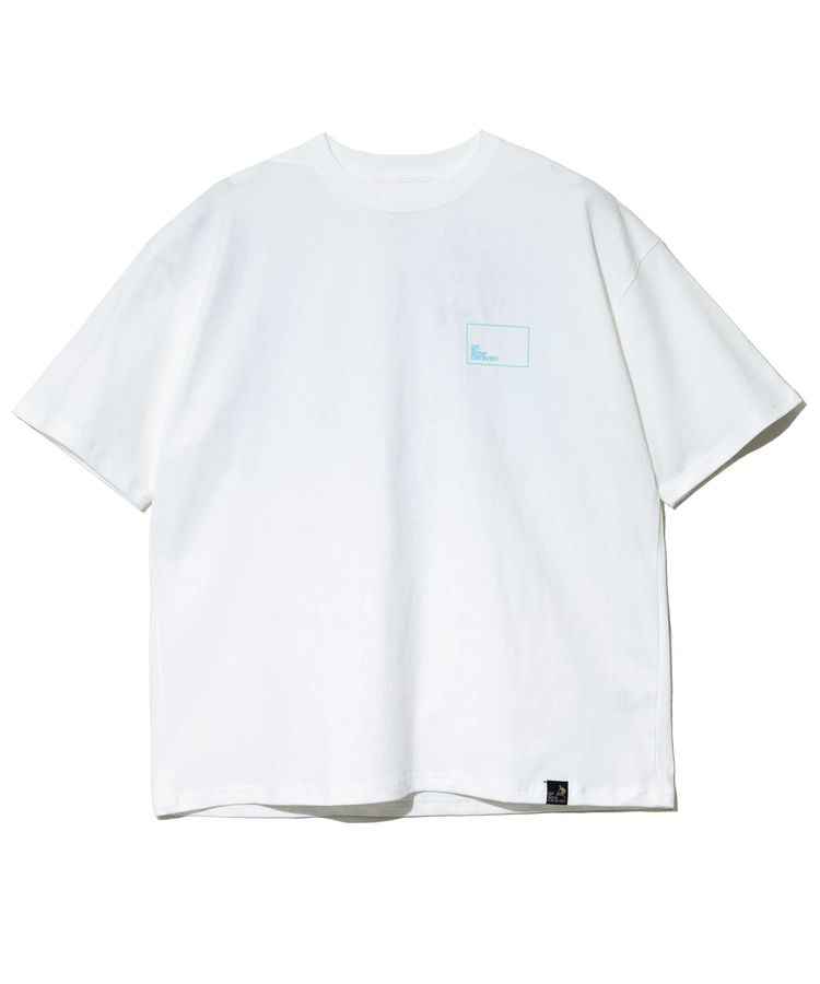 go slow caravan(ゴースローキャラバン) |USA/C スクエアLOGOバックプリントゆったりTEE (MENS)