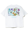 go slow caravan(ゴースローキャラバン) |USA/C スクエアLOGOバックプリントゆったりTEE (MENS)