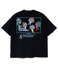 go slow caravan(ゴースローキャラバン) |USA/C スクエアLOGOバックプリントゆったりTEE (MENS)
