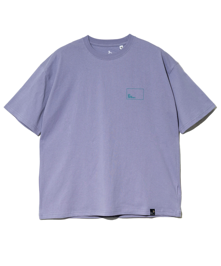 go slow caravan(ゴースローキャラバン) |USA/C スクエアLOGOバックプリントゆったりTEE (MENS)